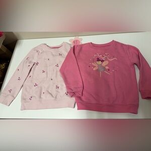 Cat & Jack Pink Fairy and Floral Sweatshirt Set
